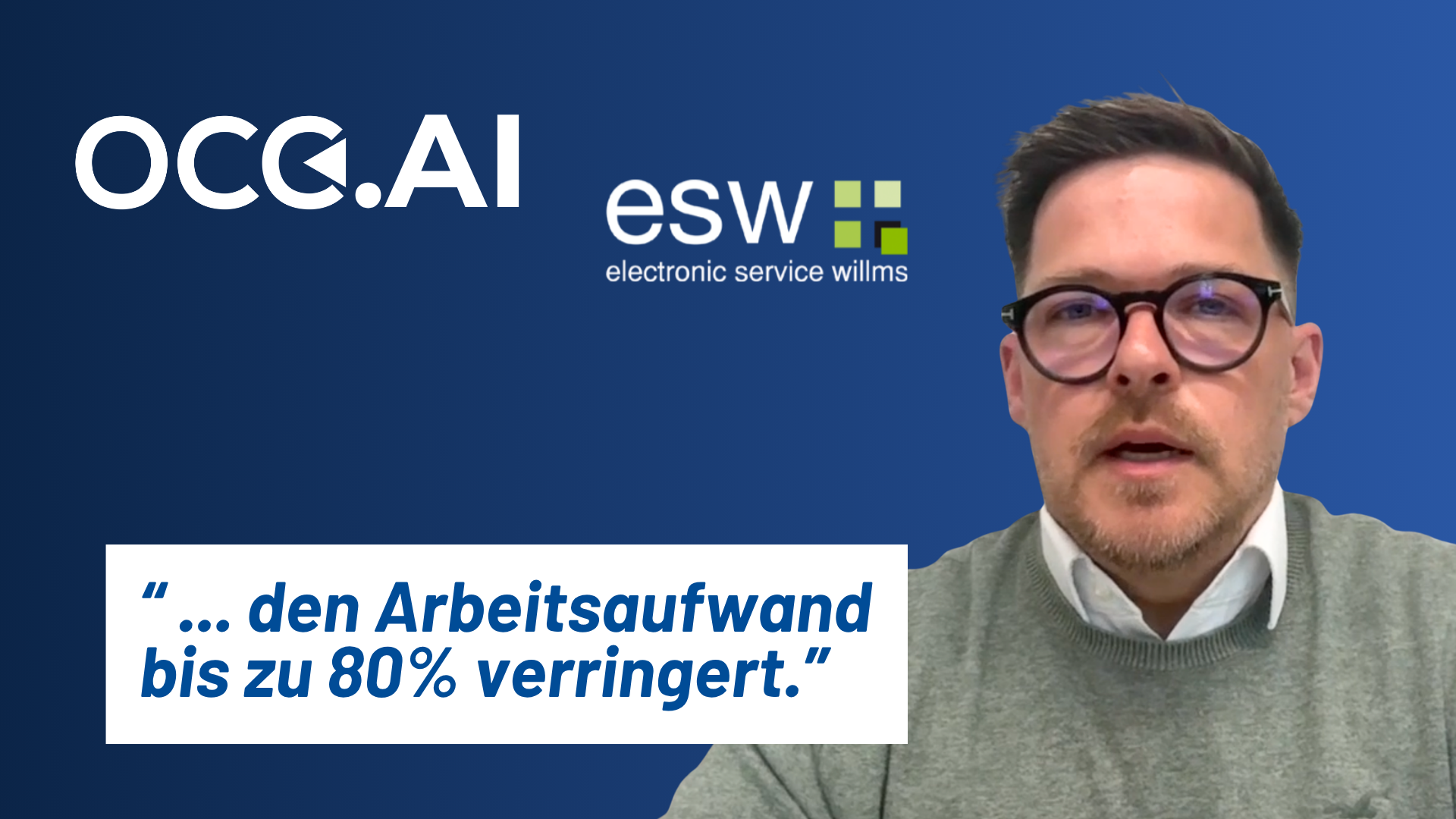 80% weniger Arbeitsaufwand