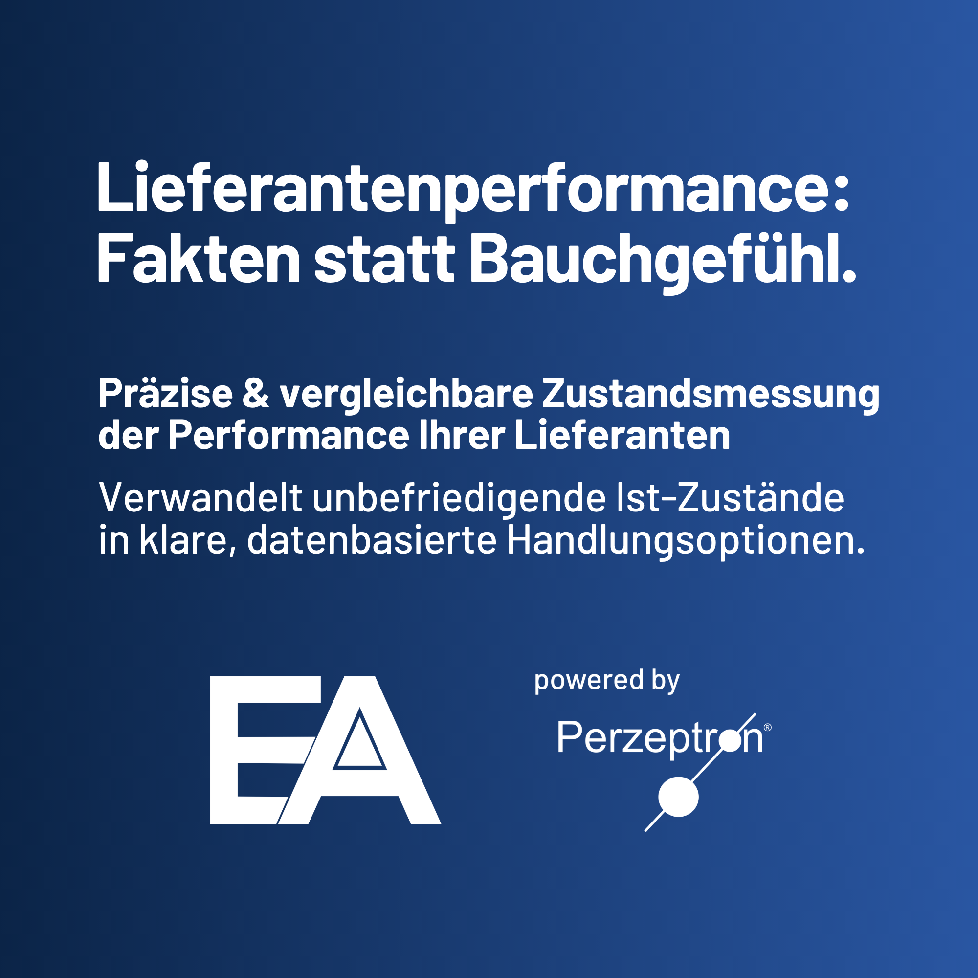 Fakten Lieferantenperformance Fakten Lieferantenperformance